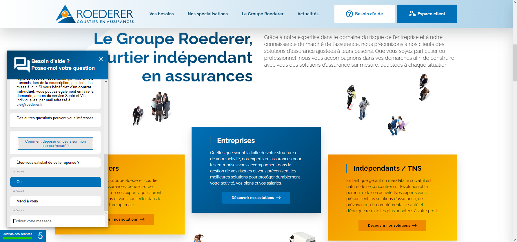 assistant digital renseigne pour assurance